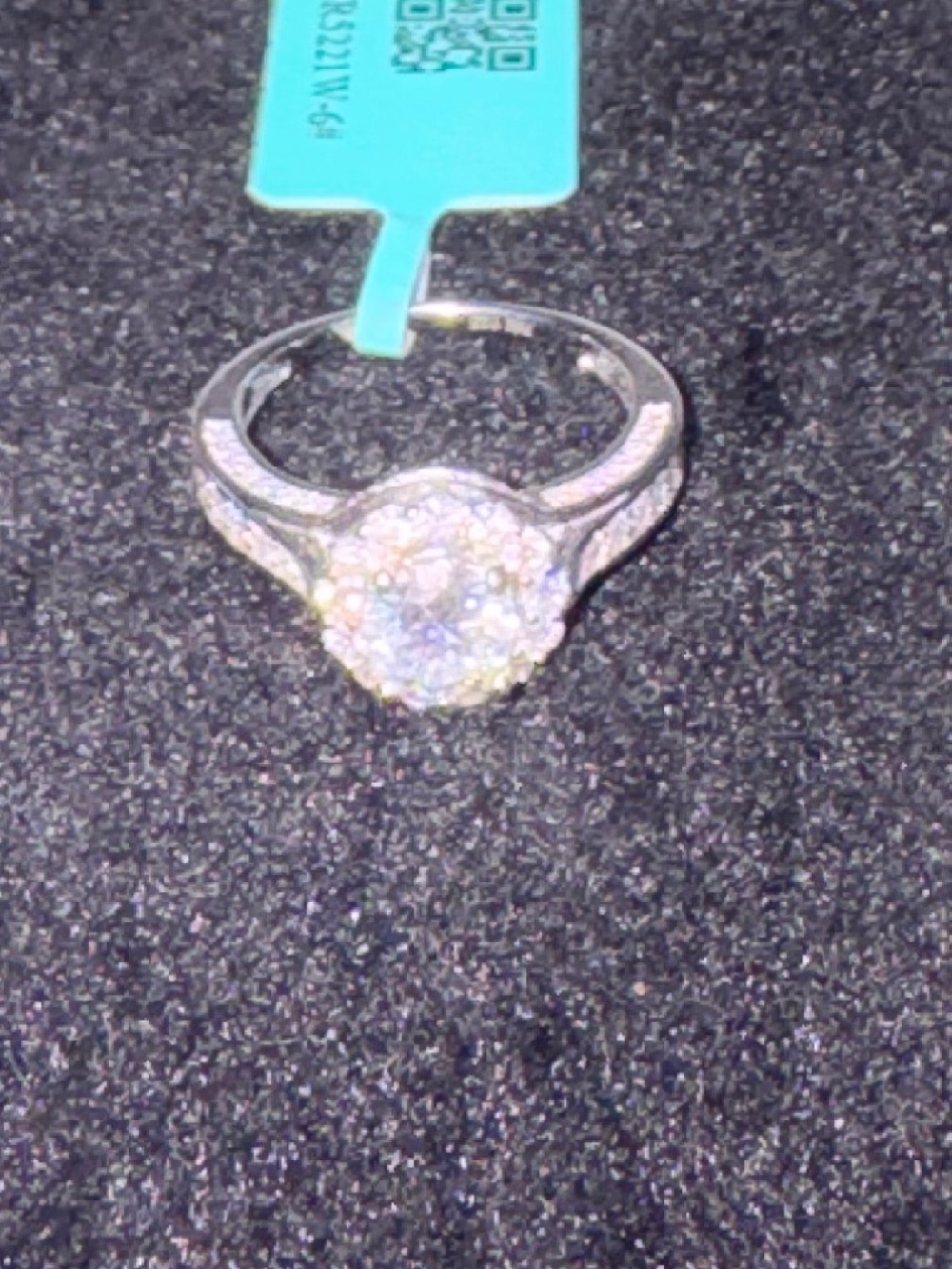 Sterling Silver 925 Moissanite Ring~NWT